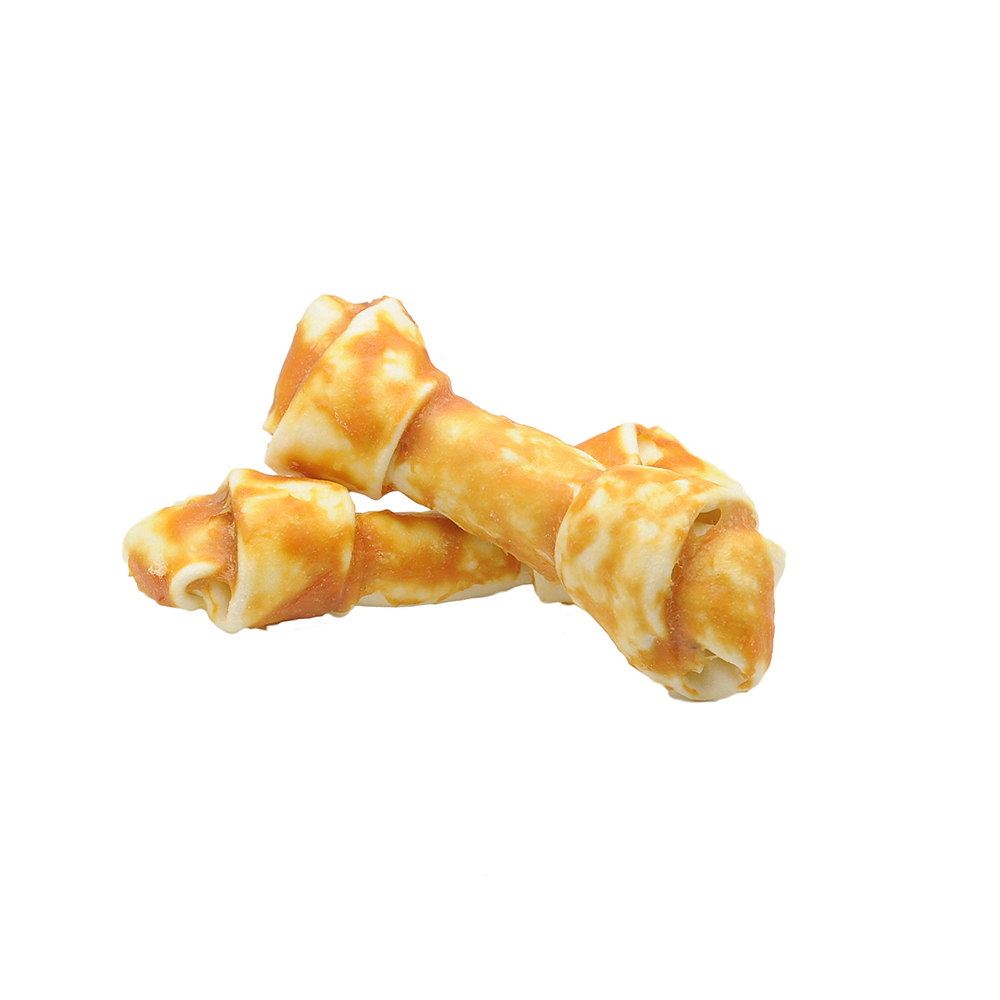 Super Easy Dog Treats Chicken Wrapped Rawhide Dog Snacks Supplier